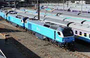 The newly purchased locomotives seen on July 3, 2015 in Johannesburg, South Africa.