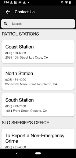 Screenshot San Luis Obispo CA Sheriff