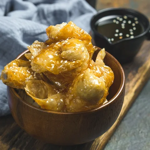 Crispy Honey Fried Wontons (8 Pcs)