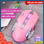 Chuột Gaming Màu Hồng Pink X500 Limited Led Rgb Thiết Kế Game Mouse Đặc Biệt