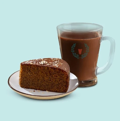 Jaggery Hot Chocolate Uniflask With Banana Cake