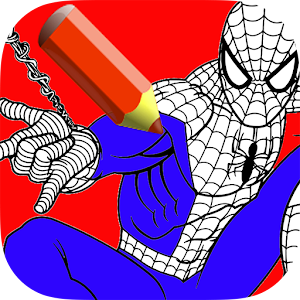 superhero coloring book  Icon