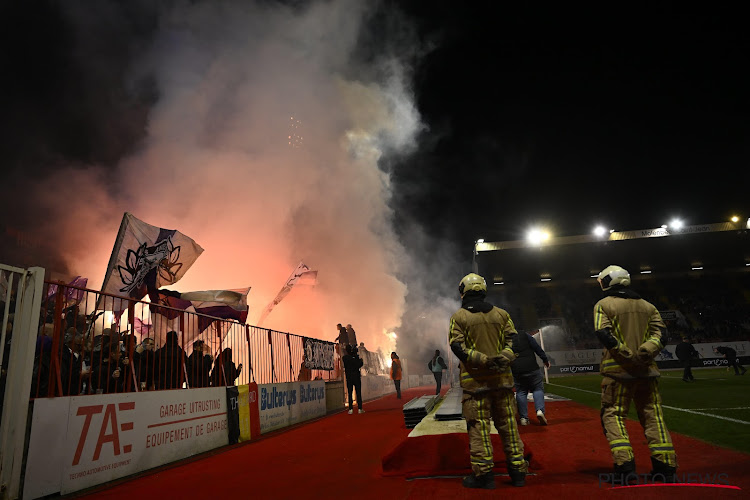 🎥 Brusselse fans zetten stadion RWDM in vuur en vlam voor derby