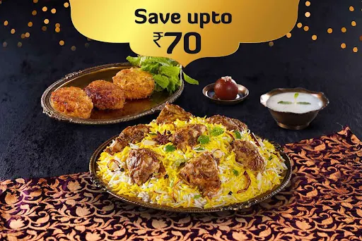 Shahi Non-Veg Biryani & Kebab Combo (Serves 1)