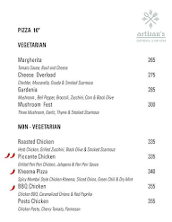 Artizan's - Continental And Asian menu 2