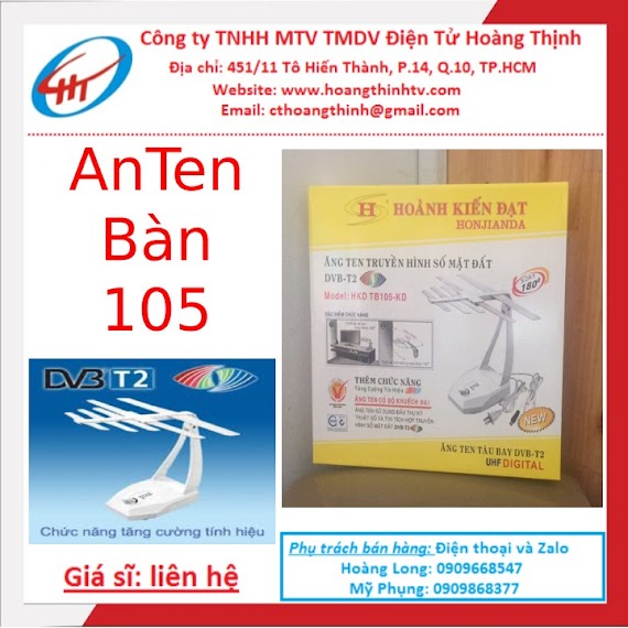 Anten Khuếch Đại Để Bàn Dvb - T2 Hkd 105