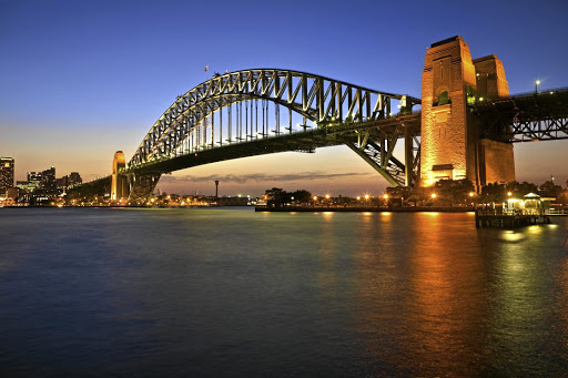 The shark attack took place near Sydney's Harbour Bridge. File photo.