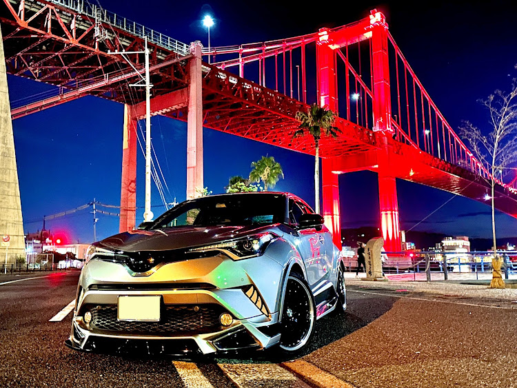 C-HRのドライブ・若戸大橋・若戸大橋ライトアップ・九州・暑い、、暑いぞおおお！！に関するカスタム事例の投稿画像1枚目