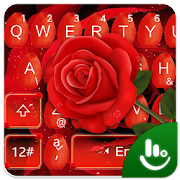 Romantic Love Red Rose Keyboard Theme  Icon