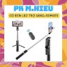 Gậy Chụp Ảnh 3 Chân Có Đèn Led Trợ Sáng Q07S Tự Sướng Selfie Chụp Hình Bluetooth Điều Khiển Từ Xa Xoay 360 Độ