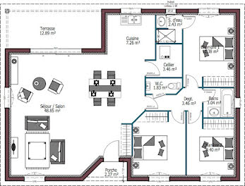 maison neuve à Vélines (24)