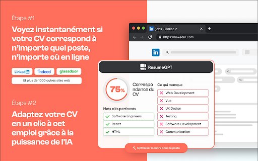 CV-GPT : Saisie automatique des offres d'emploi et CV parfaits