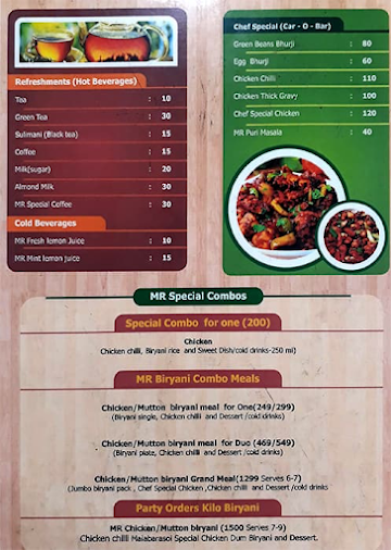 MalabaRasoi menu 