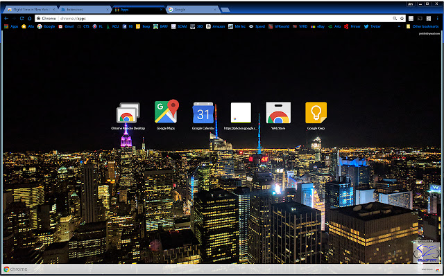 Night Time in New York City chrome extension