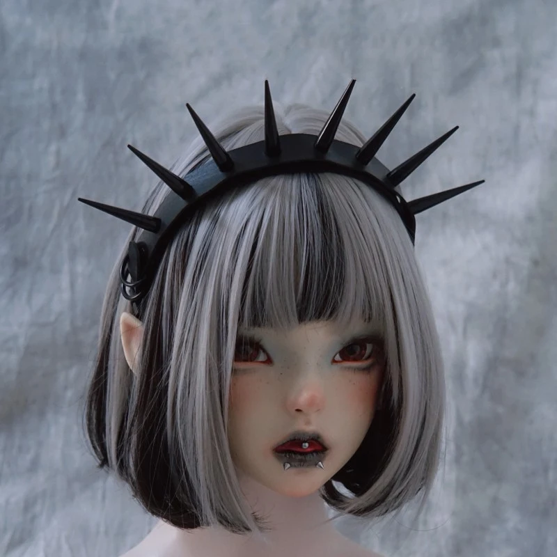 Title 1, Bandeau Punk Sombre Fait Main en Similicuir ave...
