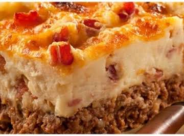 Cowboy Meatloaf and Potato Casserole