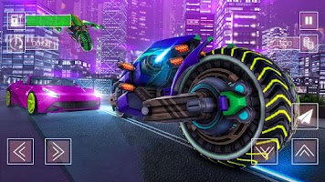 Flying Bike Future City Mayhem Screenshot