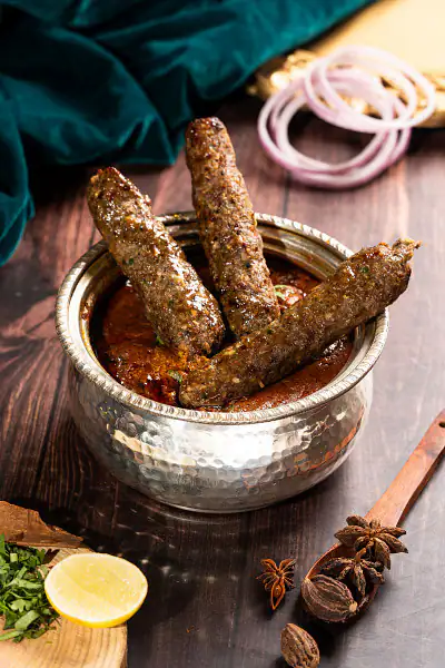 Mutton Seekh Kebab Masala (3 Pieces) (500ML)