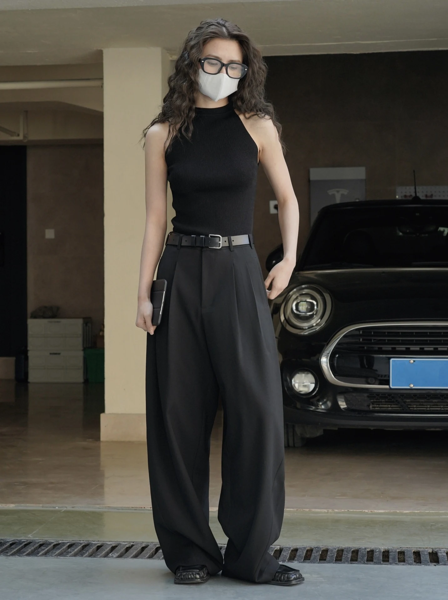 Title 21, Pantalon décontracté femme avec texture profil ...