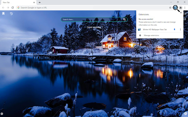 Winter HD Wallpaper New Tab