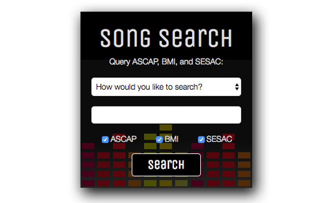 Song Search chrome extension