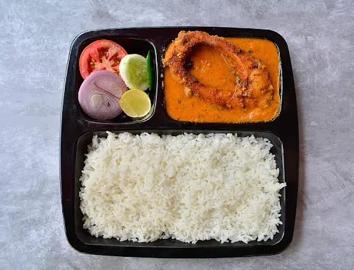 Rohu Fish In Mustard Gravy Rice Combos