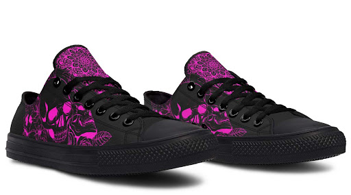 Title 2, Fashion Print Couple Low-Top Canvas Shoes. Comf...