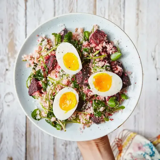 Boiled Egg With Side Salad [4 Egg]