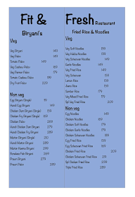 Fit & Fresh Restaurant menu 3