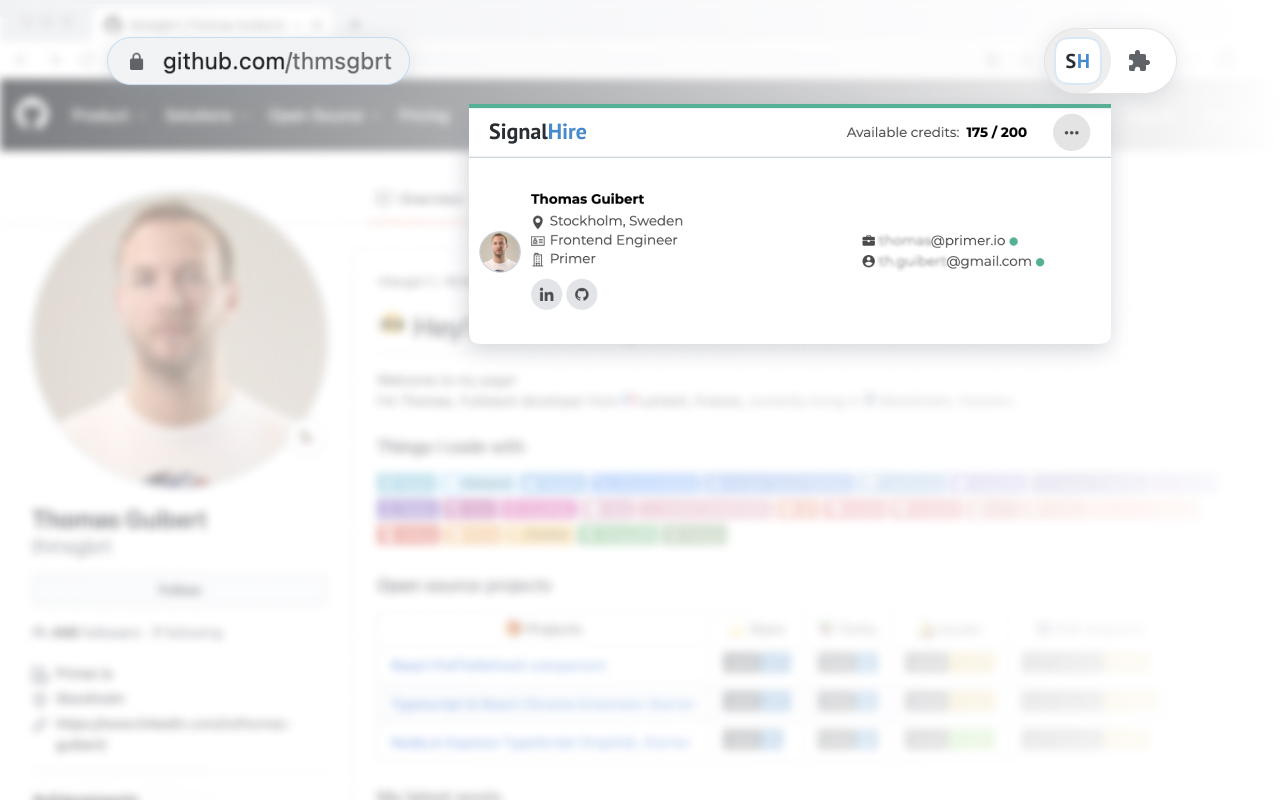 SignalHire - find email or phone number Preview image 13