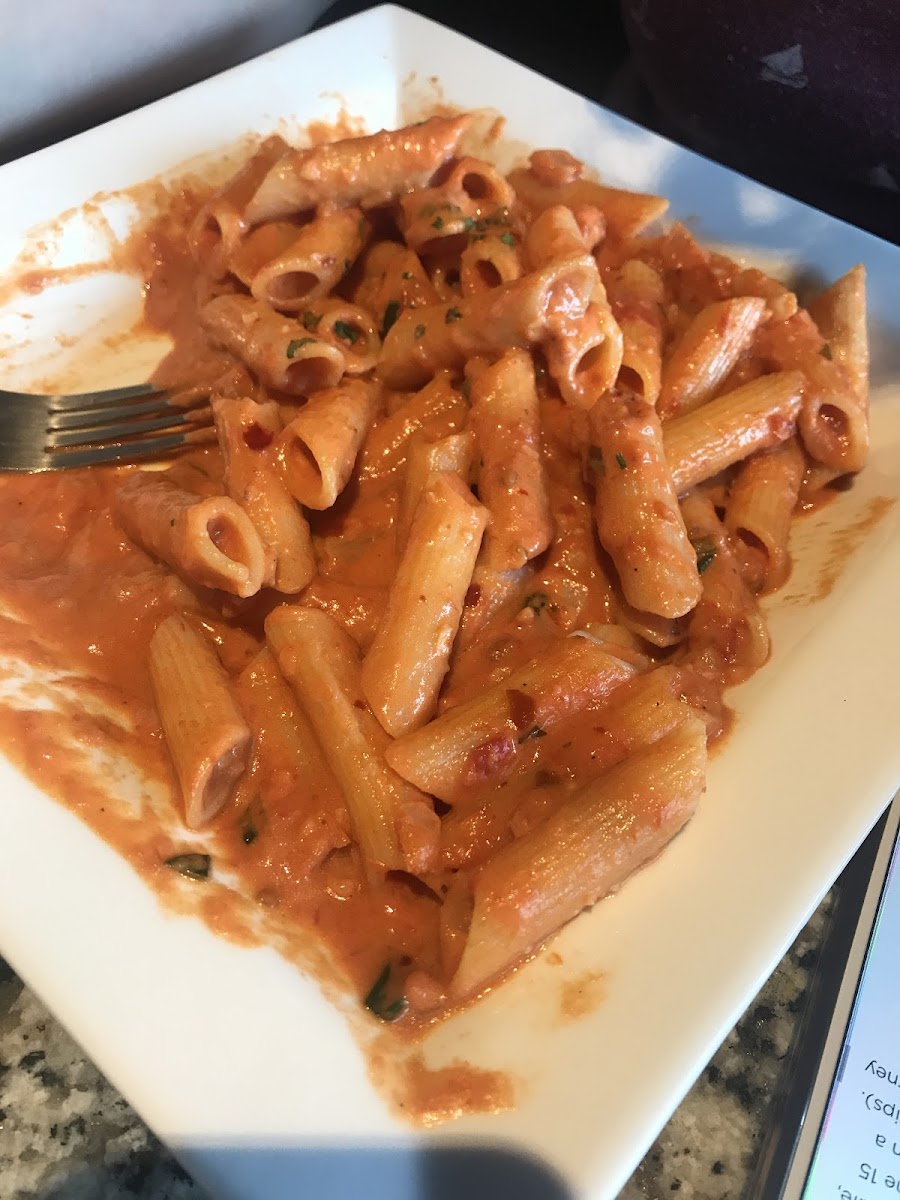 Gluten-Free Pasta at Antonella's Pizzeria