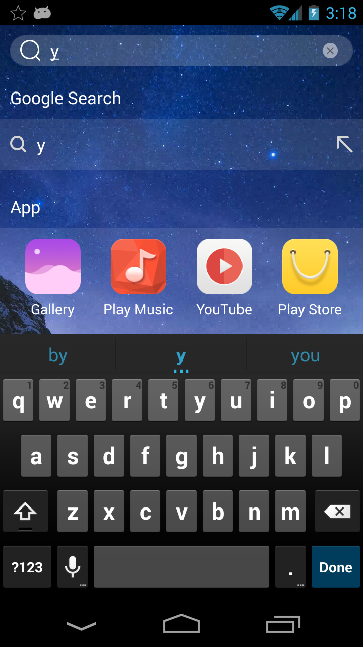 OS 10 launcher Screen 3