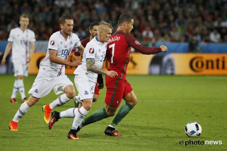 Nani en Ronaldo bijten tanden stuk op stugge IJslanders die nog bijna met de zege gaan lopen