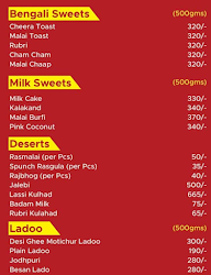 Punjab Sweets menu 2