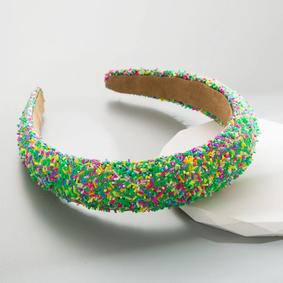 Bandeau Sponge Fashion à large bord pour filles, polyvalent et assorti à tout, idéal pour des coiffures élégantes et tendance.