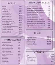 Shawarma Empire menu 1