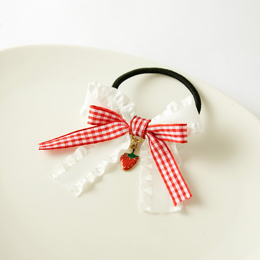 Title 1, Strawberry Lace Hairpin Soft Girl Lolita Headdr...