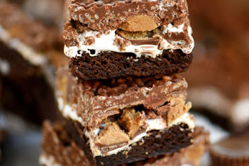 Reese's Marshmallow Brownie Bars