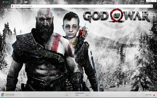 God Of War 1366x768 chrome extension