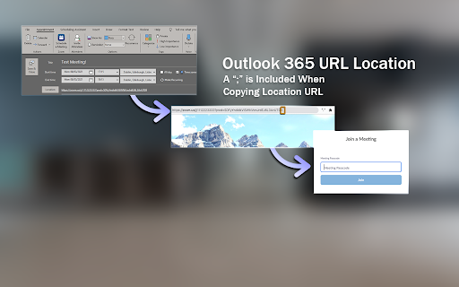 Outlook 365 to Zoom Meetings, URL Cleaner