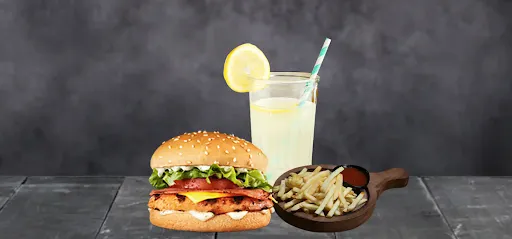 Spicy Chicken Burger Combo [Serves 1]