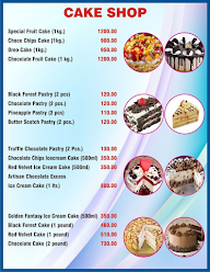 Cake Shop menu 1