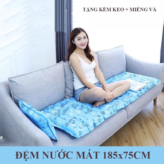 [Mã Lifebka5 Giảm 10% Tối Đa 1 Triệu Đơn 500K] Đệm Nước Mát Gia Đình Dài 190Cm X 75Cm Nệm Nước Mát