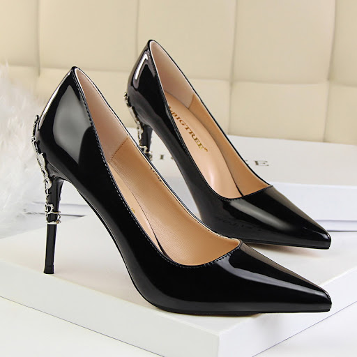 Title 7, Fashion Metal Heel Womens Shoes Stiletto High ...