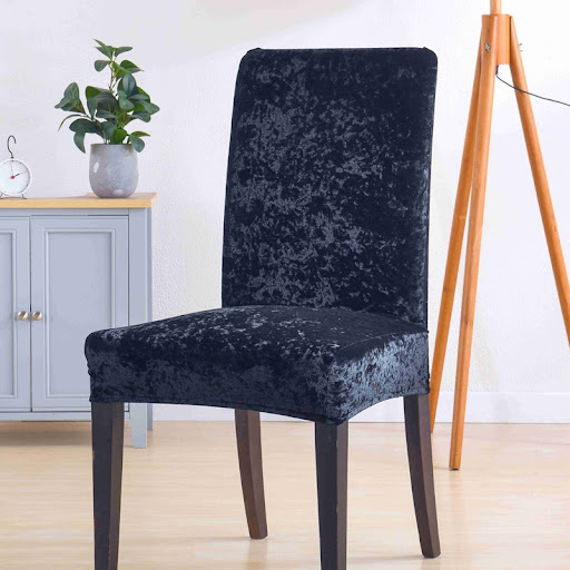 Title 25, Solid Color Stretch Chair Cover for a quick and...