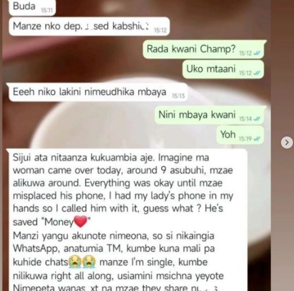 son finds out dad and girlfriend dating COURTESY NAIROBI GOSSIP INSTAGRAM