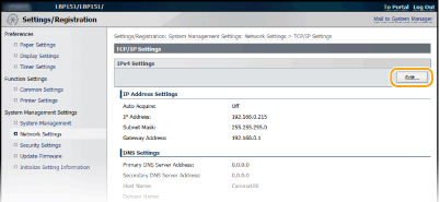 Canon LBP6230dn/ LBP6230Dw iP address settings / Network settings