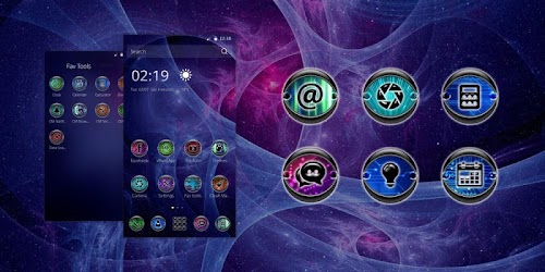 Android application Galaxy Abstract screenshort
