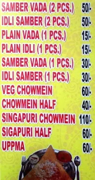 Vijay South Indian Food menu 2