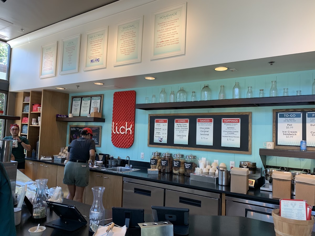 Gluten-Free at Lick Honest Ice Creams